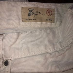 White Short Gap Jean shorts